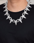 Iced Out spiked choker "Lil Uzi Vert" cuban link chain