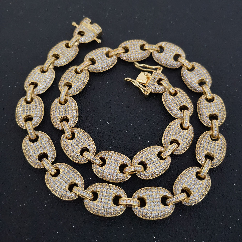 gucci link chain 13mm diamond necklace bracelet affordable jewelry lifetime guarantee shopgld