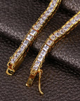 tennis link 4mm bracelet princess cut diamond chain bracelet shopgld 