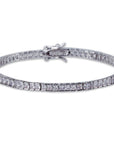 tennis link 4mm bracelet princess cut diamond chain bracelet shopgld 