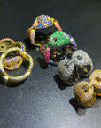 gucci link ring vvs diamond ifandco as seen on drake affordable hip hop jewelry