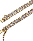 tennis link 4mm bracelet princess cut diamond chain bracelet shopgld 