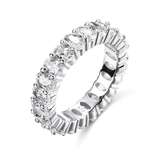 Kylie Jenner signature eternity band ring in oval kylie ring diamond
