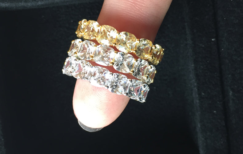 kylie jenner travis scott eternity ring band 5mm VVS AAA ifandco shopgld gold ring