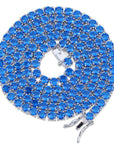 sapphire tennis link chain necklace bracelet vvs princess cut diamond shopgld yellow gold white gold