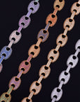 Silver Iced out gucci link 12mm necklace/bracelet chain