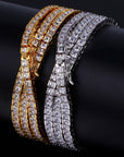 tennis link 4mm bracelet princess cut diamond chain bracelet shopgld 