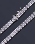 tennis link 4mm bracelet princess cut diamond chain bracelet shopgld 