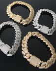 20mm curb cuban link three row highest quality gold diamond vvs ifandco icebox on lil uzi vert playvboi carti