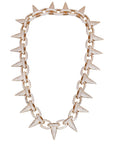 14k Spiked Choker Bike Chain LIL UZI VERT BENBALLER ifandco Fully Iced in White Diamonds