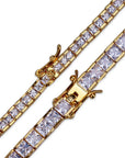 tennis link 4mm bracelet princess cut diamond chain bracelet shopgld 
