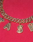 miami cuban links baguette custom a-z letter shopgld ifandco hip hop jewelery bracelet
