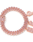 miami cuban links baguette custom a-z letter shopgld ifandco hip hop jewelery bracelet
