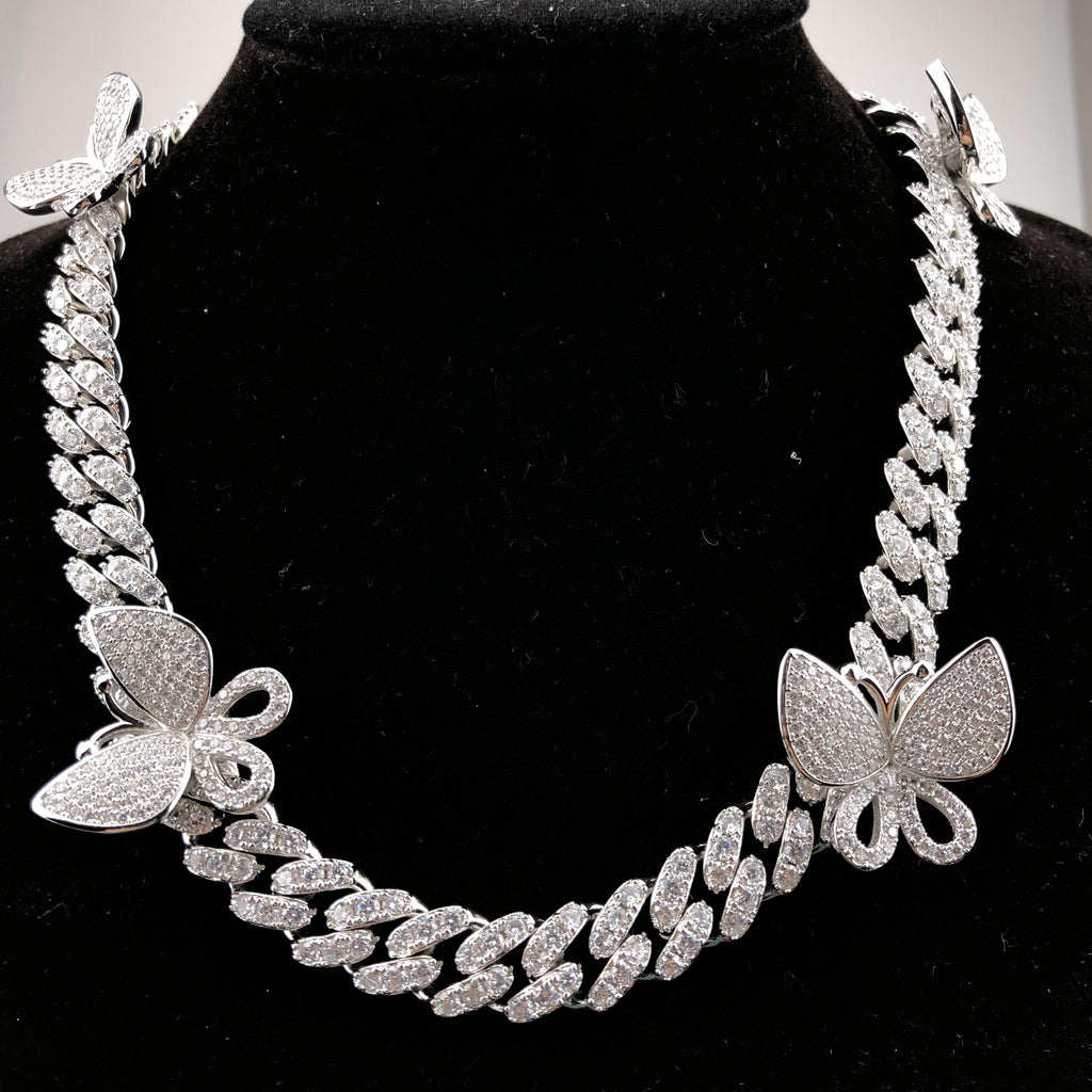 Butterfly cuban link chain wholesale Clearance
