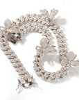 12mm miami cuban link butterfly choker diamond kylie jenner stormi playboi carti