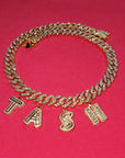miami cuban links baguette custom a-z letter shopgld ifandco hip hop jewelery bracelet