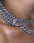 12mm miami cuban link butterfly choker diamond kylie jenner stormi playboi carti