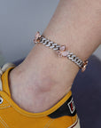 kylie jenner butterfly travis scott cuban links chain anklet bracelet diamond rich girls shopgld