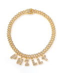 miami cuban links baguette custom a-z letter shopgld ifandco hip hop jewelery bracelet