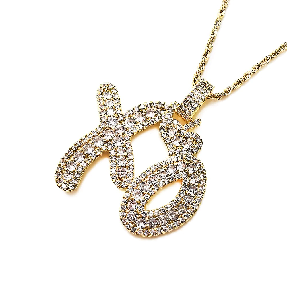 weeknd xo pendant necklace chain ifandco ben baller diamond vvs