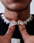 Grammys 2022 diamond heart necklace Megan Thee Stallion rocks an icy blonde bob and a sparkly mini dress Daily Mail diamond heart necklace hip hop jewelry celebrity jewelers