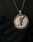 travis scott laflame no bystanders chain necklace pendant astroworld