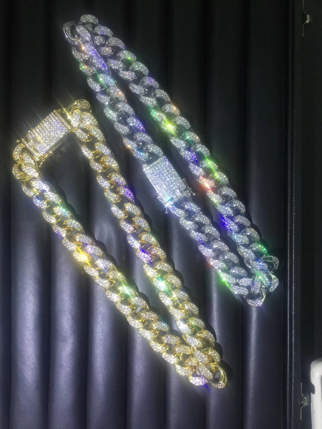 20mm heavy solid miami cuban link chain seen on LIL UZI VERT ifandco diamond vvs