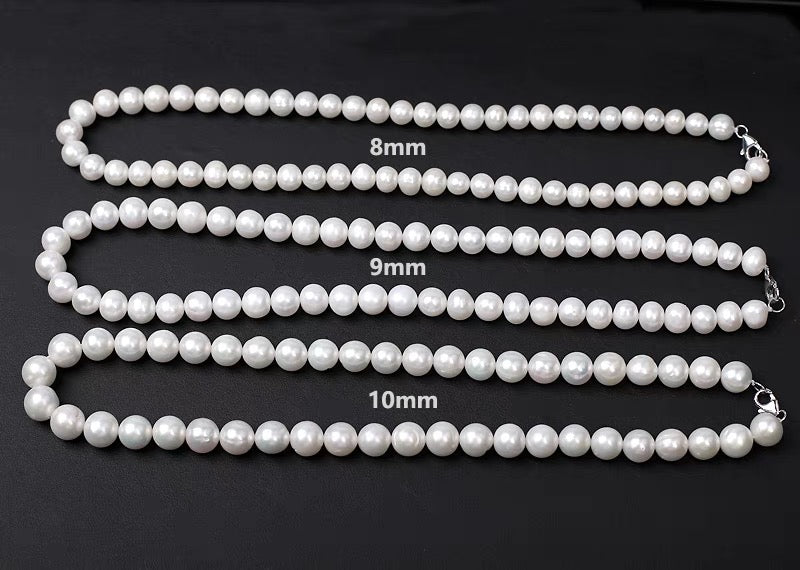 Asap Rocky Pearl Necklace Freshwater Pearls 9mm / 45cm