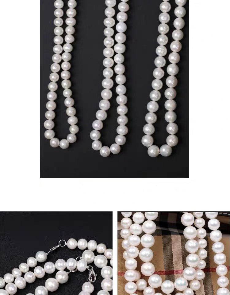 Asap rocky pearl necklace freshwater pearls