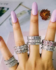 Kylie Jenner signature eternity band ring in oval kylie ring diamond