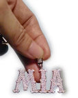 affordable hip hop custom jeweler iced out gothic font letter pendant necklace chain shopgld