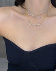 fully iced filet d'Or necklace horse saddle bracelet not hermes buy now Filet de selle bracelet