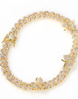 9mm miami cuban link butterfly choker diamond kylie jenner stormi travis scott
