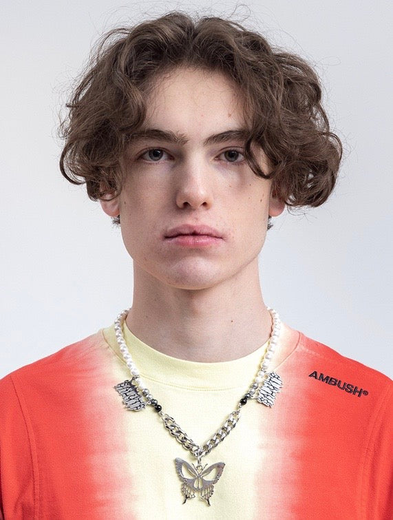 asap rocky jewelry pearl necklace butterfly skull chain choker playboi carti vlone