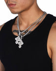Vintage Baguette cross deluxe tyga diamond necklace pendant chain hip hop jewelry rappers high end custom jewelers hollywood celebrities migo travis scott gld