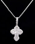 Vintage Baguette cross deluxe tyga diamond necklace pendant chain hip hop jewelry rappers high end custom jewelers hollywood celebrities migo travis scott gld