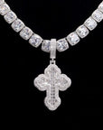Vintage Baguette cross deluxe tyga diamond necklace pendant chain hip hop jewelry rappers high end custom jewelers hollywood celebrities migo travis scott gld