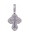 Vintage Baguette cross deluxe tyga diamond necklace pendant chain hip hop jewelry rappers high end custom jewelers hollywood celebrities migo travis scott gld