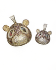Kanye West college dropout bear pendant with free Rope chain necklace