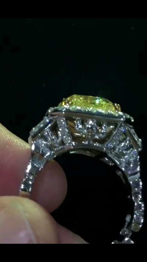 cactus jack ring gemstone canary 15-carat diamond travis scott drops astroworld