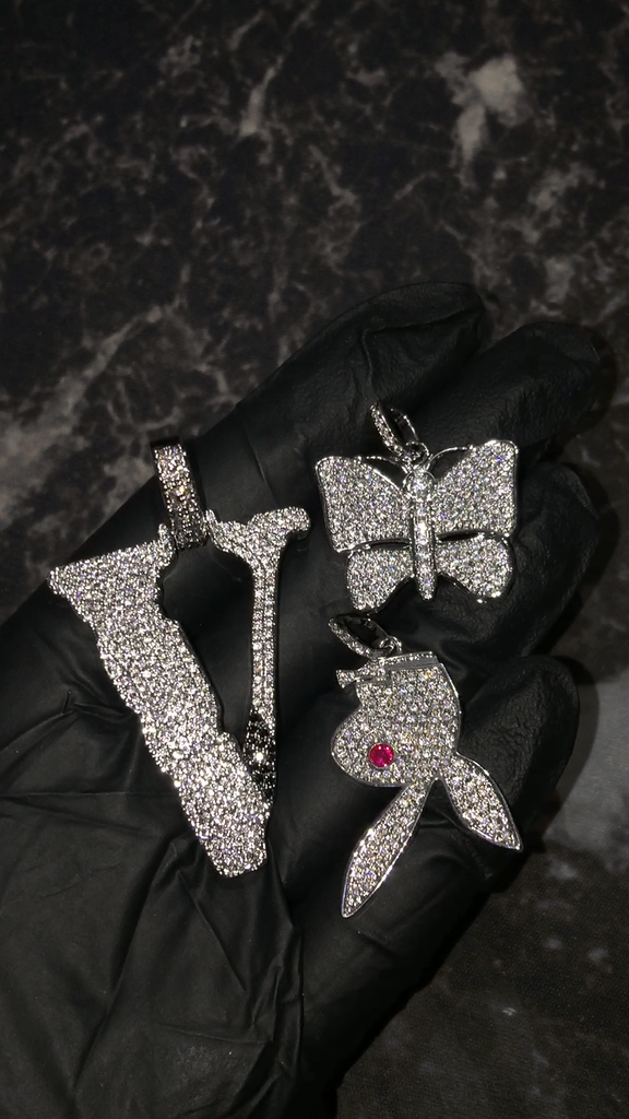 playboi carti playboy bunny upside down pendant necklace chain as seen on blac chyna dating snapchat