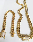 custom cuban link chain iced out clasp