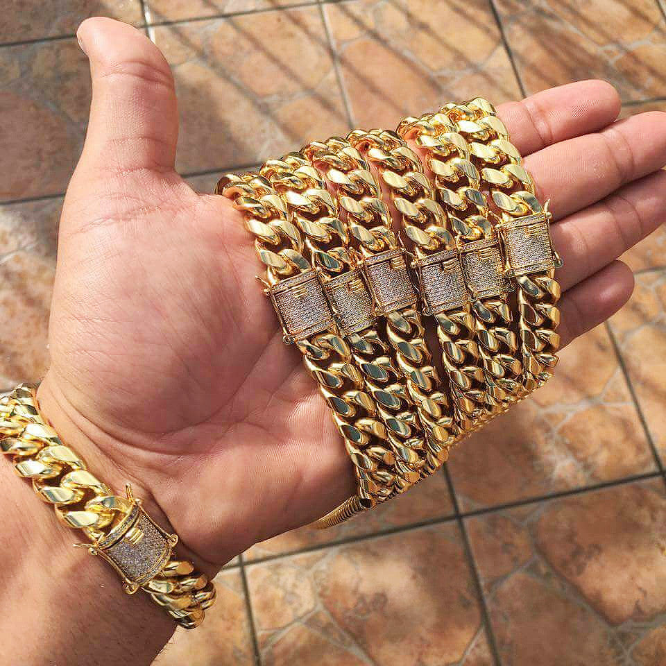 custom cuban link chain iced out clasp
