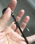 Tennis necklace Diamond link in black