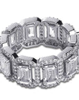 halo rectangle eternity engagement ring kylie jenner travis gifted diamond ring