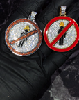 travis scott laflame no bystanders chain necklace pendant astroworld