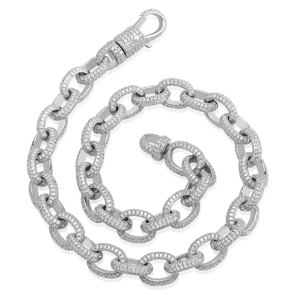 hermes link chain necklace diamond acrobat as seen on drake pharrell liluzivert playboi carti vlone