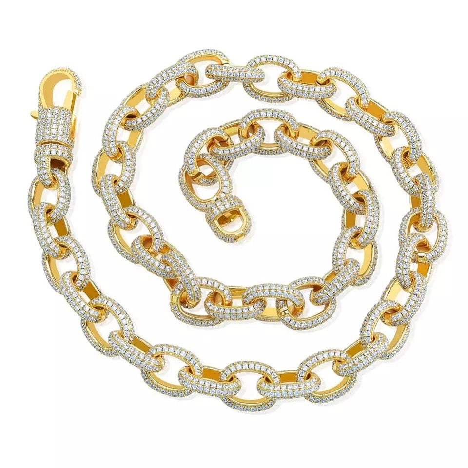 hermes link chain necklace diamond acrobat as seen on drake pharrell liluzivert playboi carti vlone