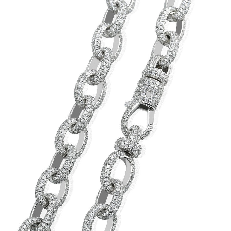 hermes link chain necklace diamond acrobat as seen on drake pharrell liluzivert playboi carti vlone