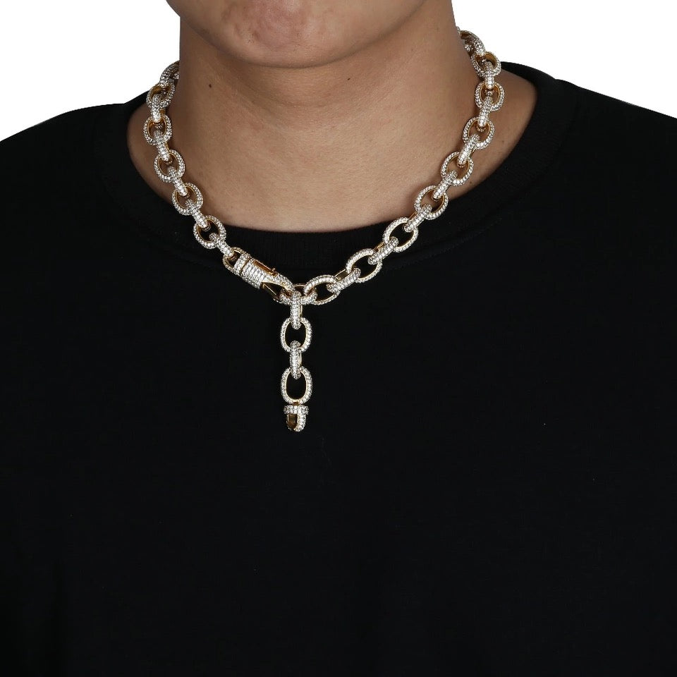 hermes link chain necklace diamond acrobat as seen on drake pharrell liluzivert playboi carti vlone